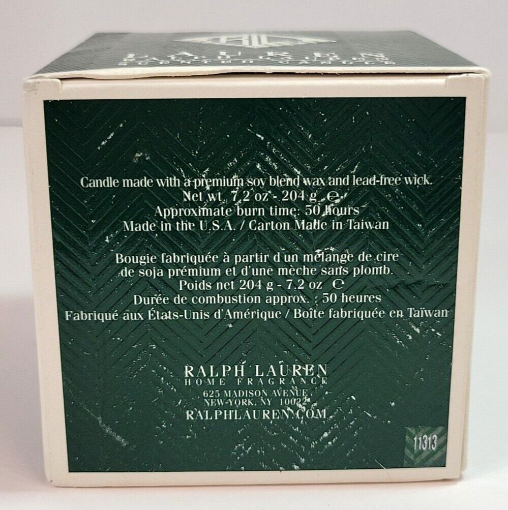 Ralph Lauren Estate Scented Candle 7.2 oz Classic Scent Luxury Home New Open Box