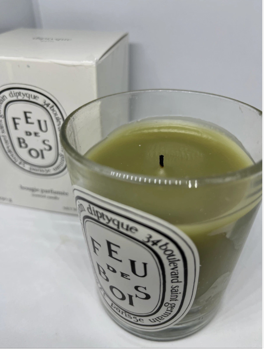 Diptyque Feu De Bois Scented Candle 6.5oz Used