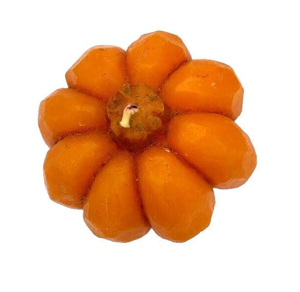 3 pumpkin shape Candles wax Halloween Farmhouse Fall Harvest Farmhouse Décor NEW