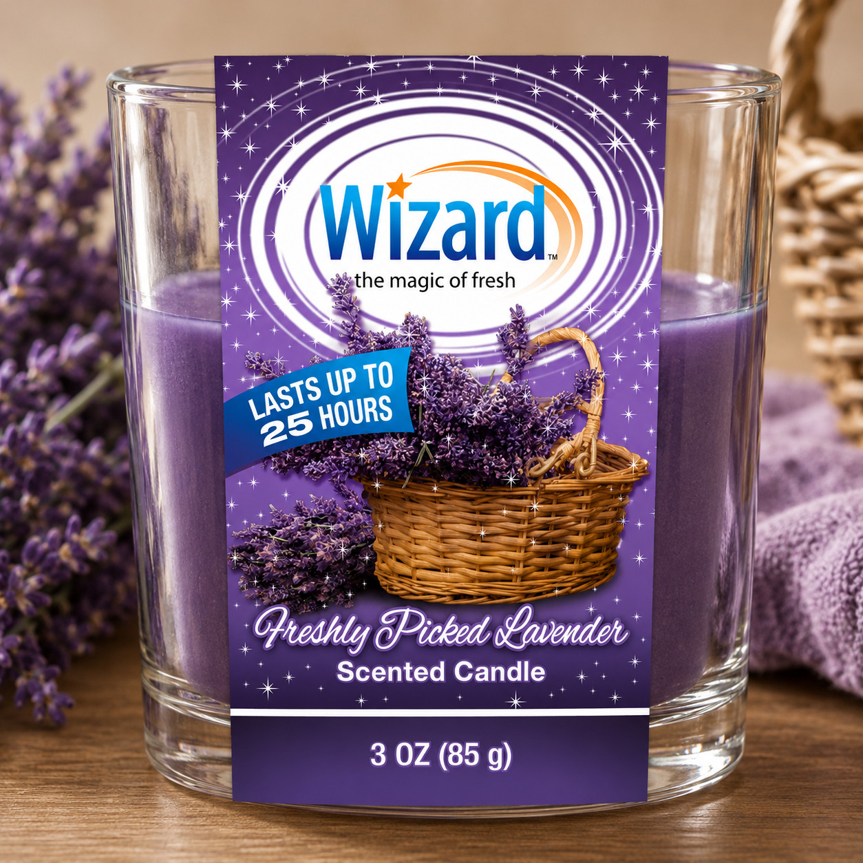 Wizard Scented Candle 12 Pack Choose Fragrance 3oz Glass Jar Home Decor Gift Set