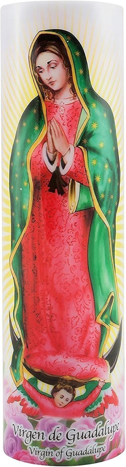Cordless Virgin of Guadalupe Prayer Candle – Gift Idea for Special Occasions