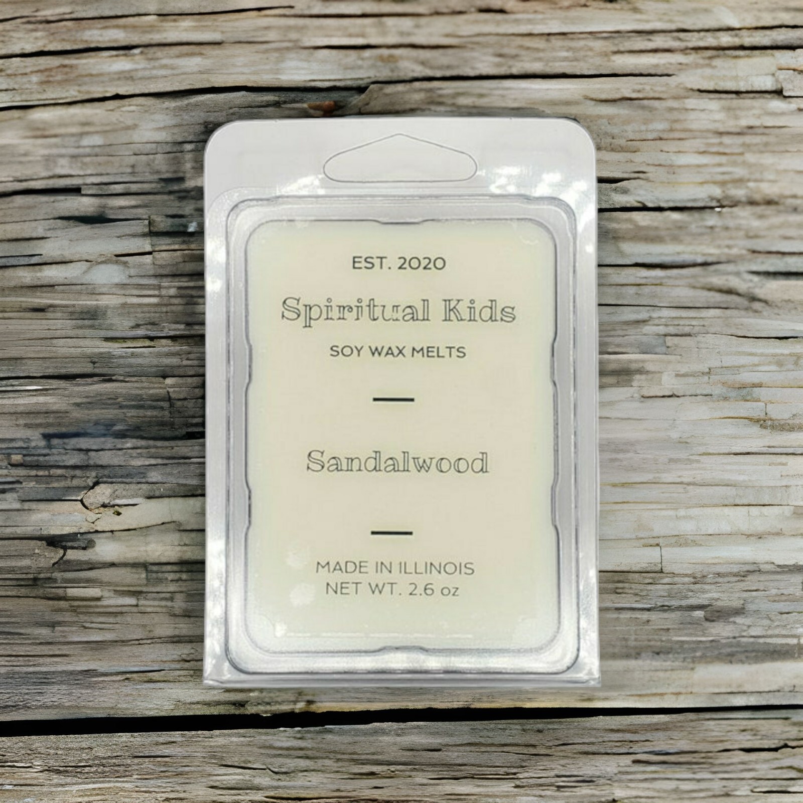 Sandalwood Soy Wax Melts 2.6oz 6ct Hand Poured Essential Oil | Herbal Scent
