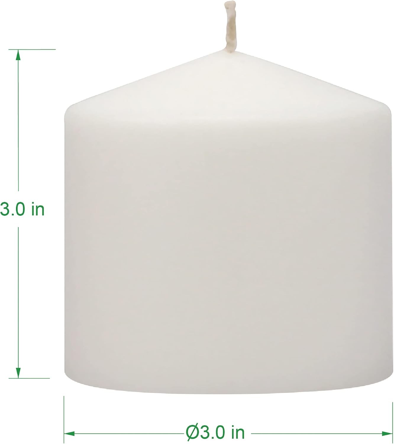 Unscented White Tall Pillar Candles 18 Hour Burning Candle Pillars Perfect for