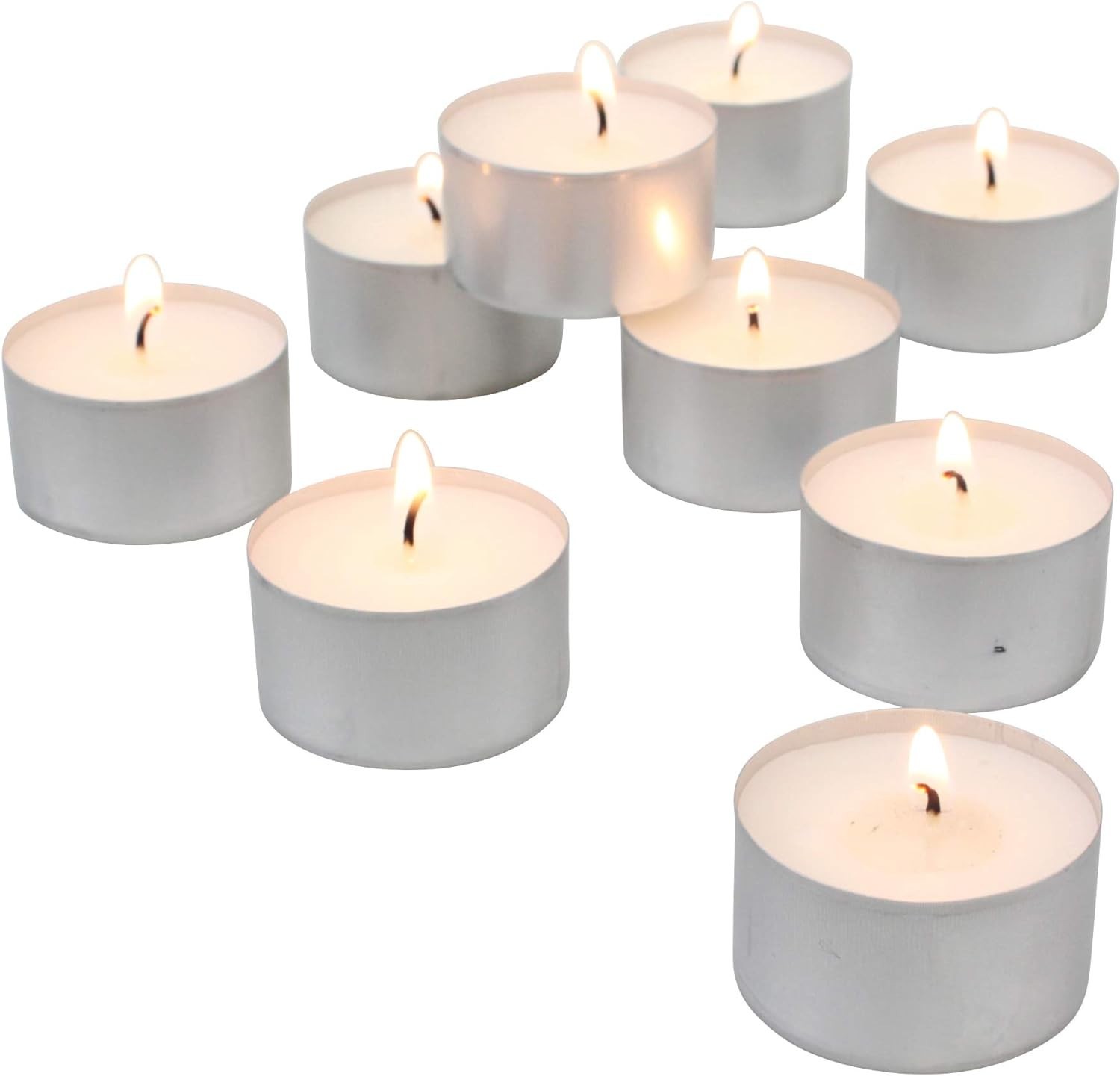 Unscented Long Burning White Tealight Candles, Bulk Pack, 6-7 Hour Burn Time,…