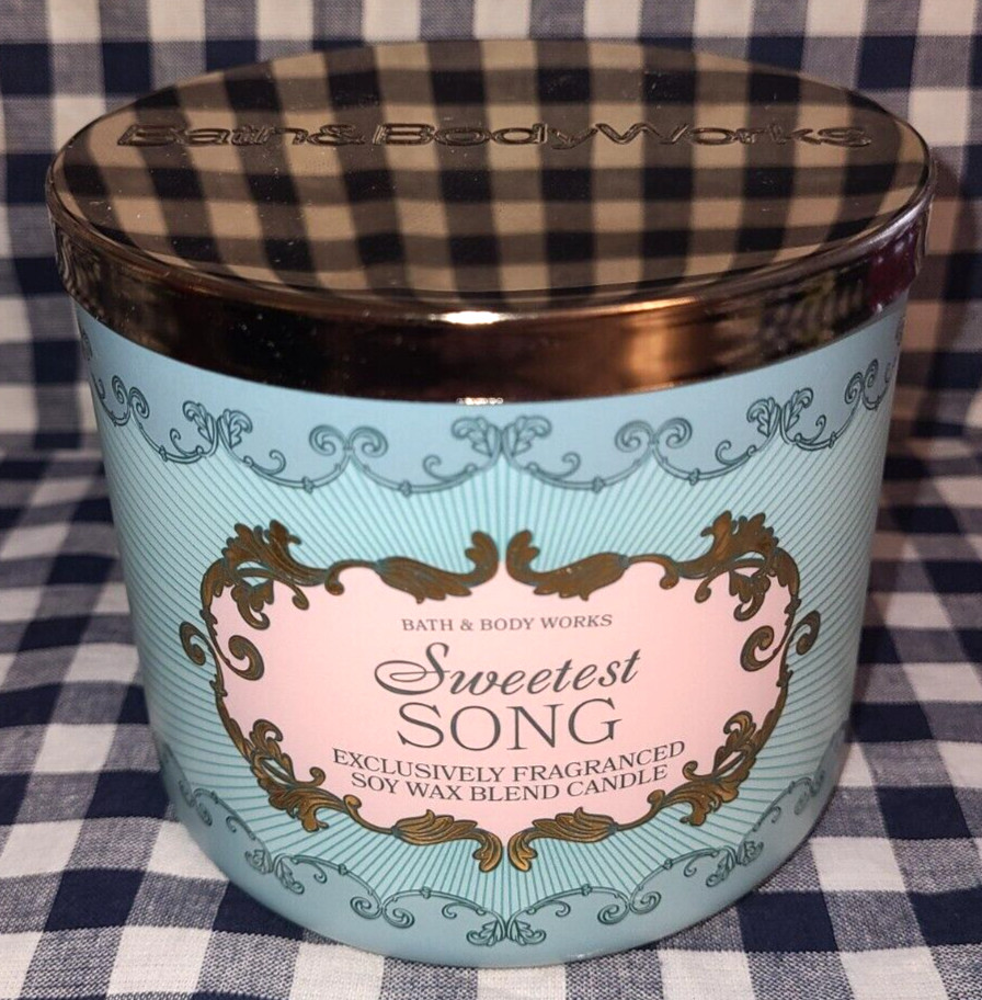 ALL NEW Sweetest Song 3-Wick Candle 25-45 burn hours 14 oz Bath & Body Works