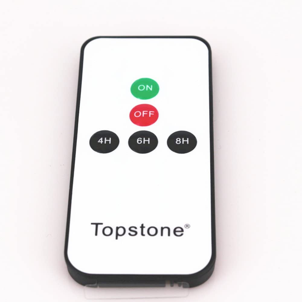 Topstone Remote LED Tea Light, Flickering Bulb, Timer, 12pk