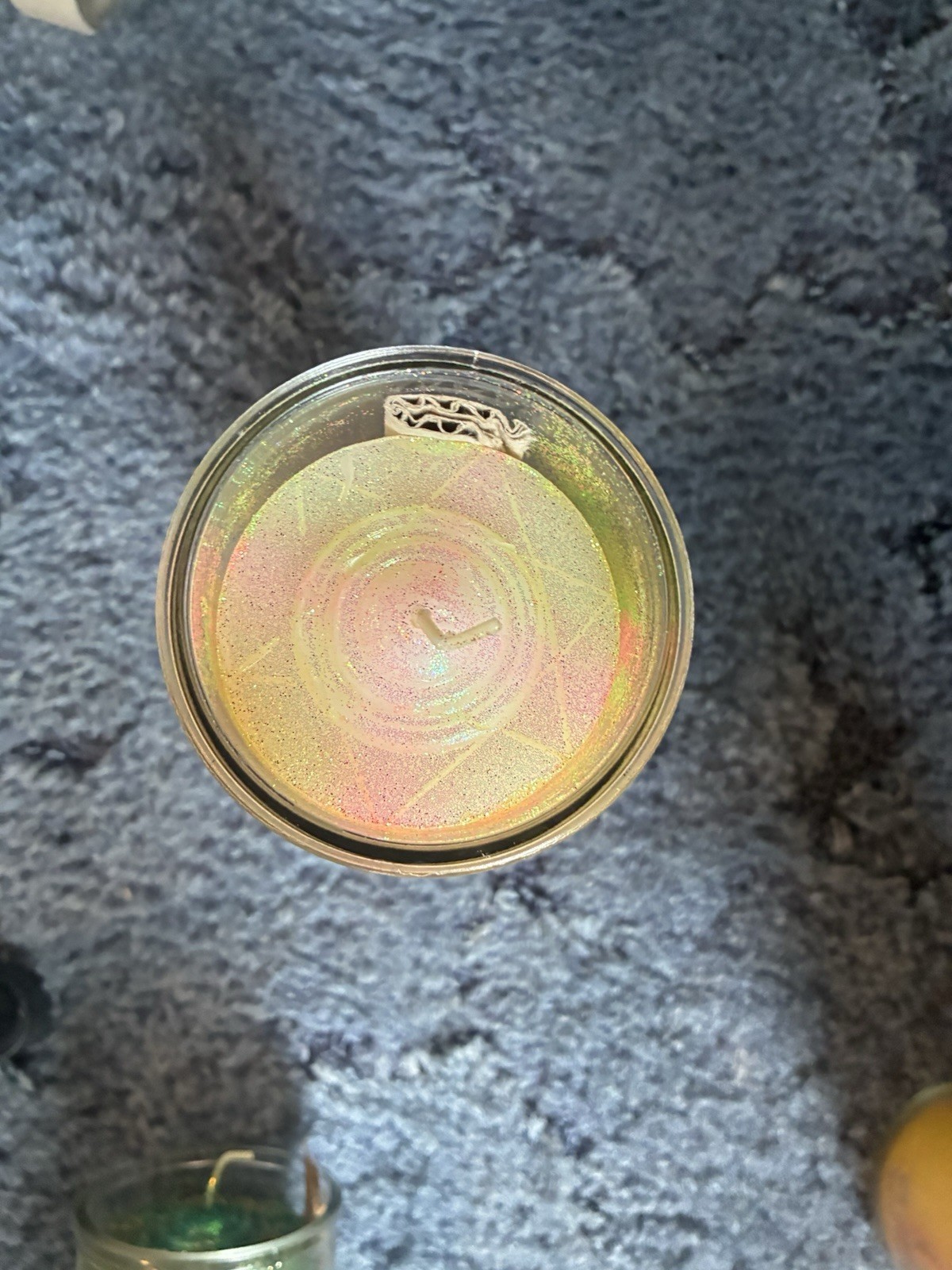 Mandala Glass Pillar Candles