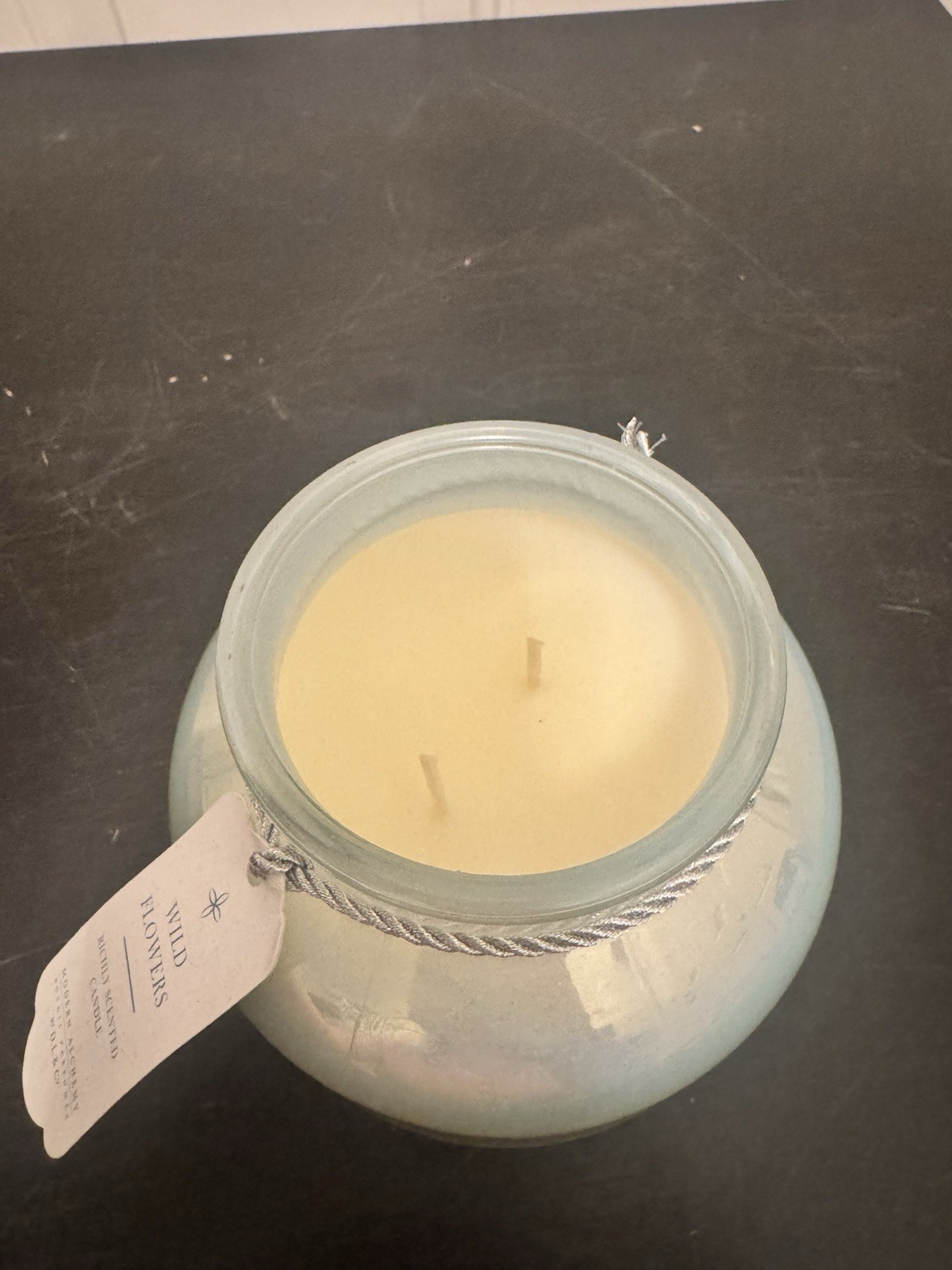 DL Co Candle Modern Alchemy Blue Iridescent Jar 17oz Wild Flowers