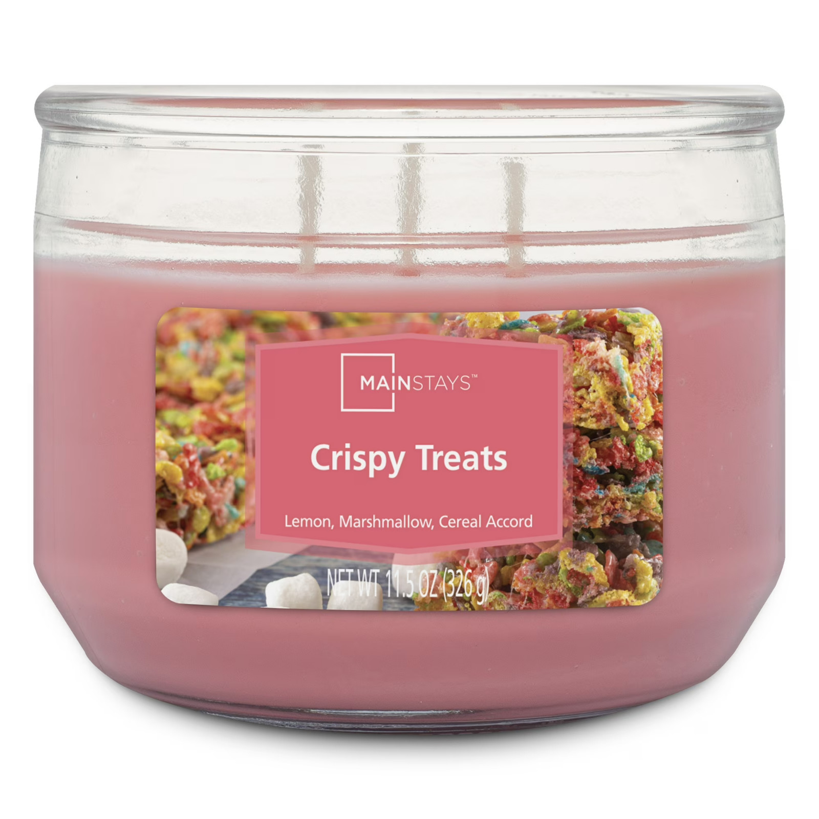 3-Wick Crispy Treats Scented Glass Jar Candle, 11.5 oz, Pack of 2 Free Shipping