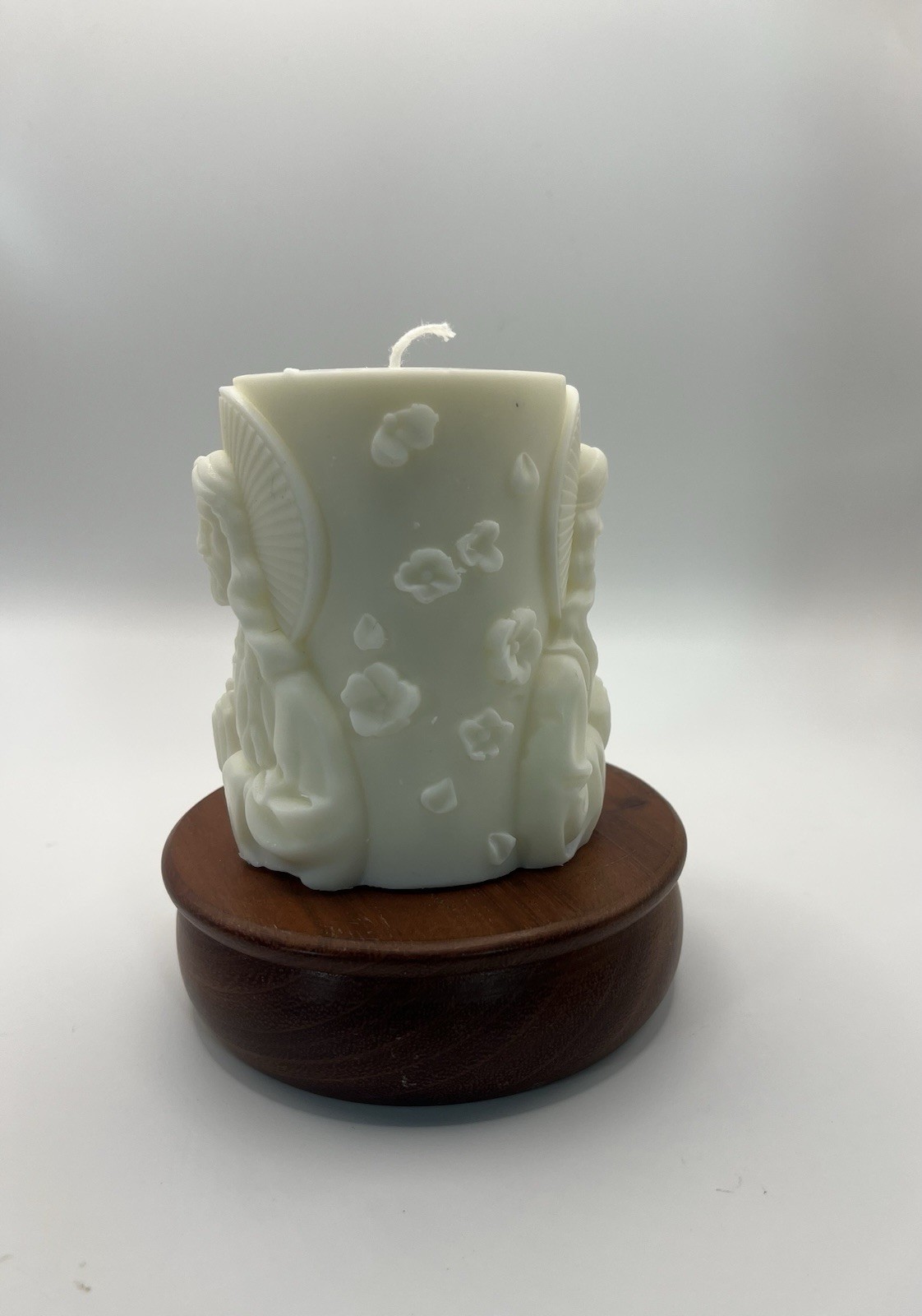 Homemade Religious Decorative Wax Candle with Jesus Figure for Living Room
