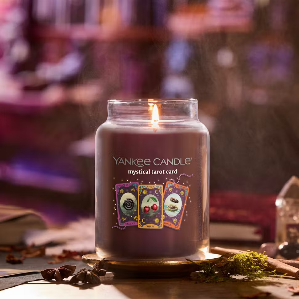 YANKEE CANDLE Mystical Tarot Card 22oz Original Jar New HTF