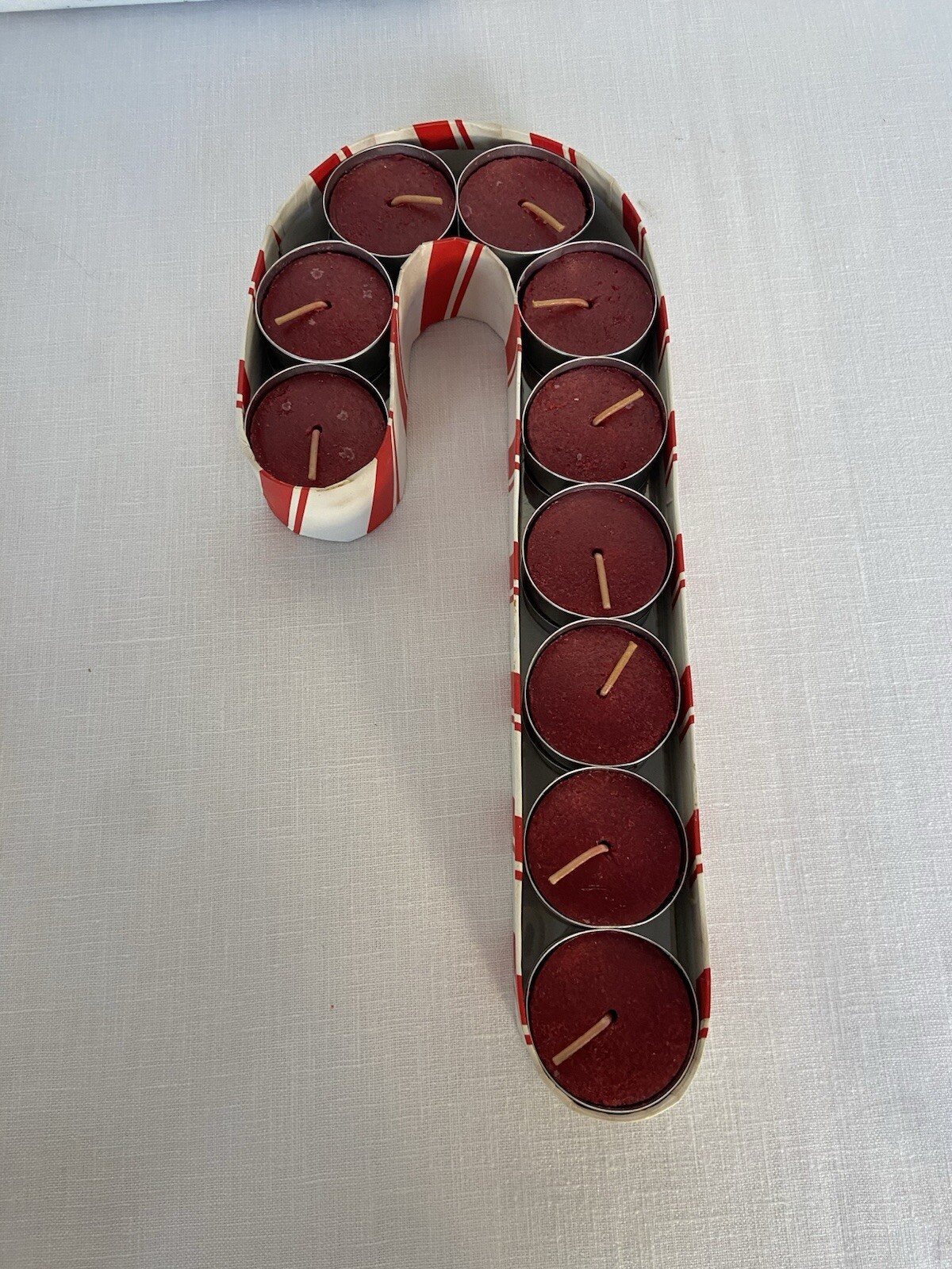 Pier1 Tea Lights 20 Apple Cinn Candycane Gift Box Candles Christmas Scented NOS