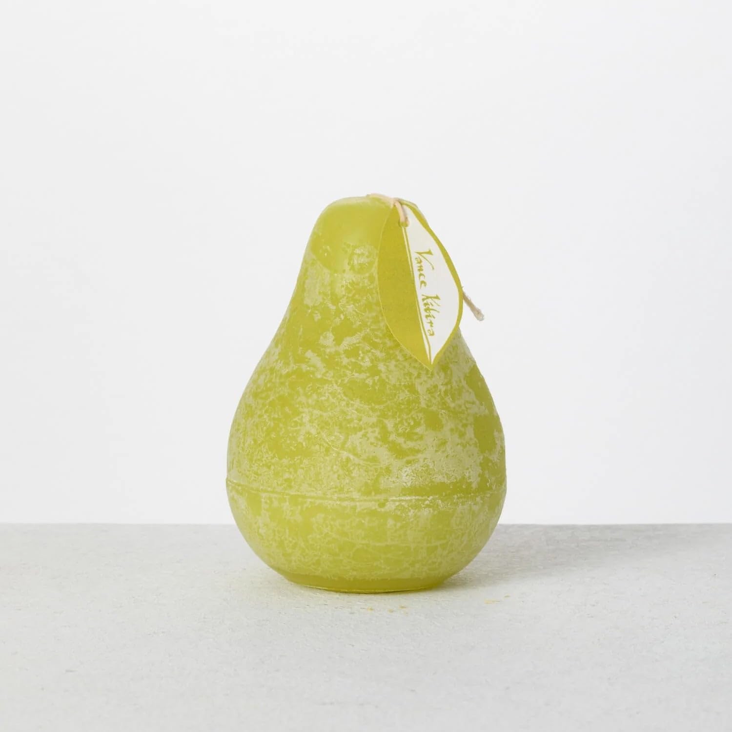 Vance Kitira Timber Wax Pear Shaped, Green Grape, Unscented Candle, 3″Dx4.5″H