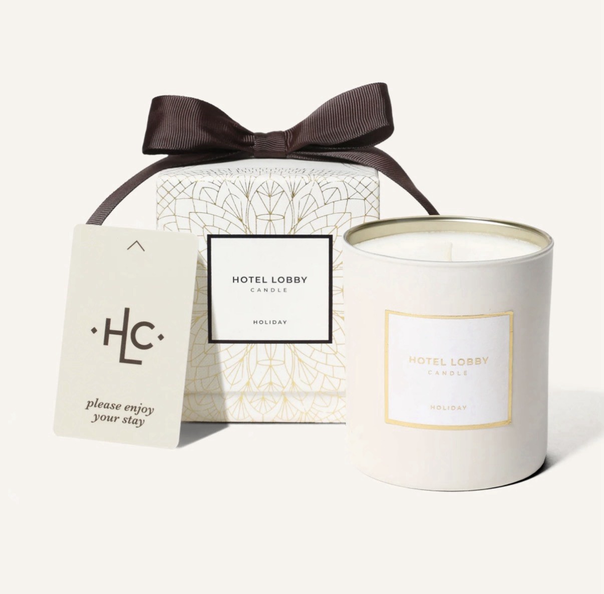 Hotel Lobby Candle Holiday Scent 9.75 oz Luxury Soy Candle NEW In Box