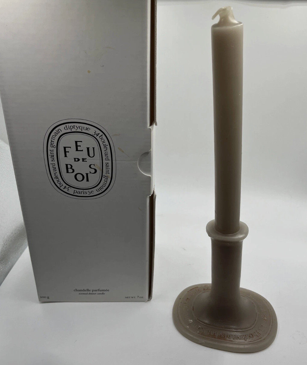 Diptyque Feu De Bois Scented Dinner Candle 7oz As Pictured *Damaged Box*