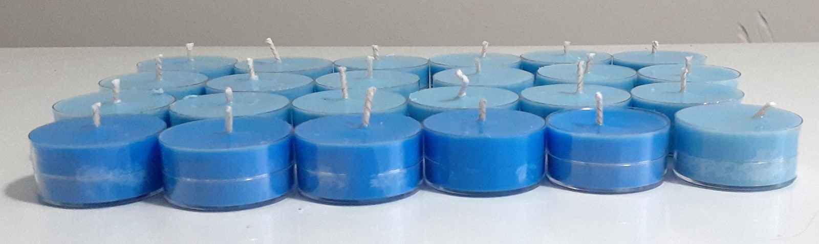 25 TEA LIGHTS CHOCOLATE CANDY CORN HIGHLY SCENTED HANDMADE SOY WAX