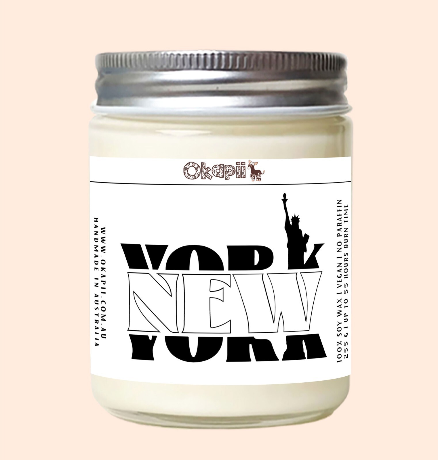 New York City Candle | I love New York | 255 g/9oz ~55 to 60 hrs burn time
