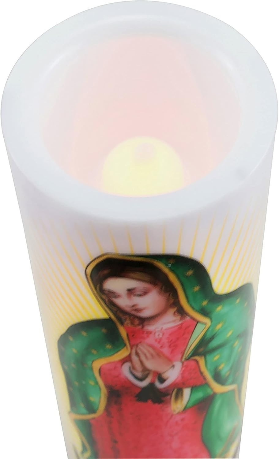 Cordless Virgin of Guadalupe Prayer Candle – Gift Idea for Special Occasions