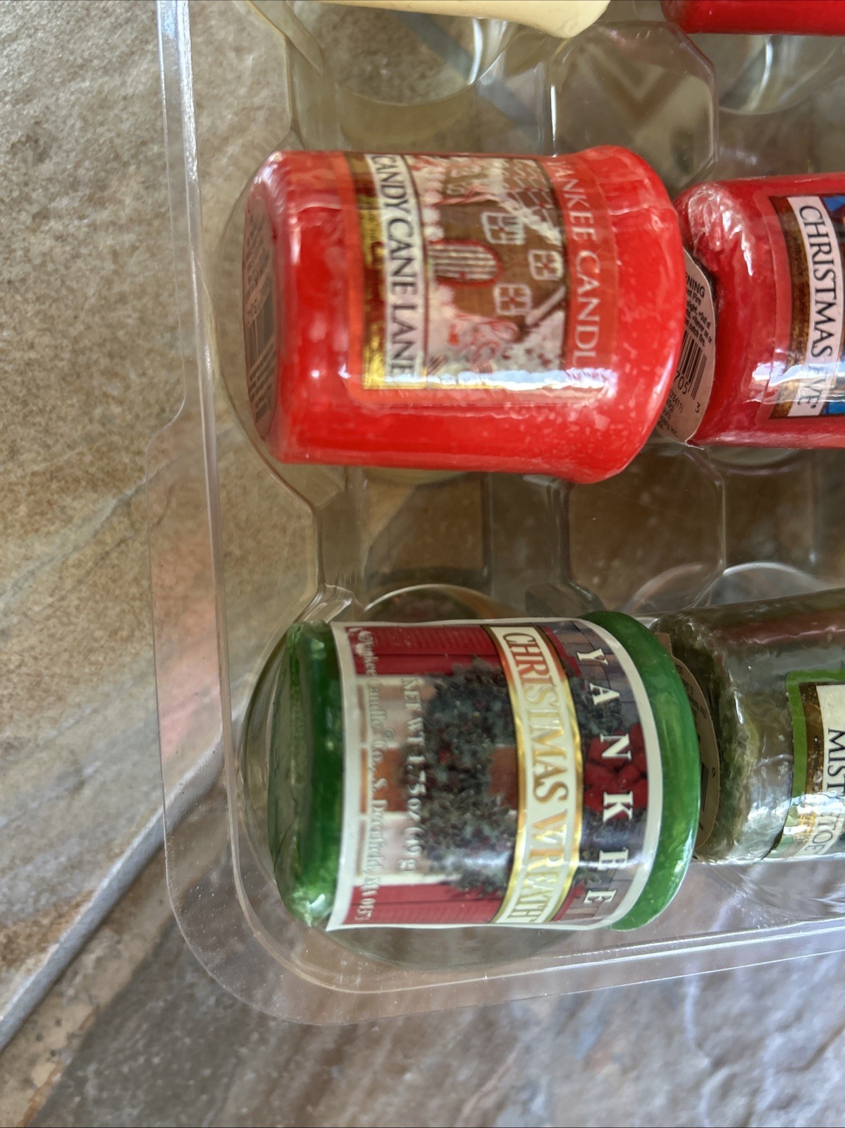 Vintage Lot Of 12 Assorted Yankee Candle Votives 1.75oz Holiday Christmas Scents