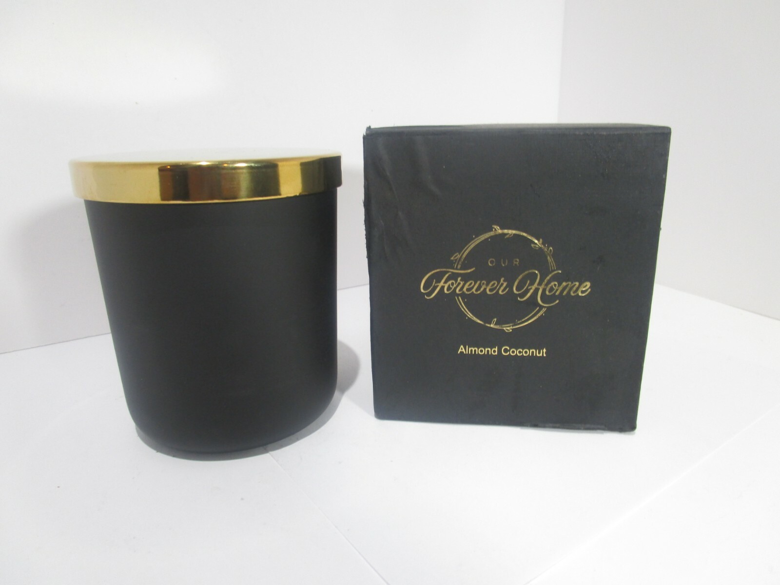 Our Forever Home Soy Jar Candle – 100% Natural Wax w/ Almond Coconut Scent