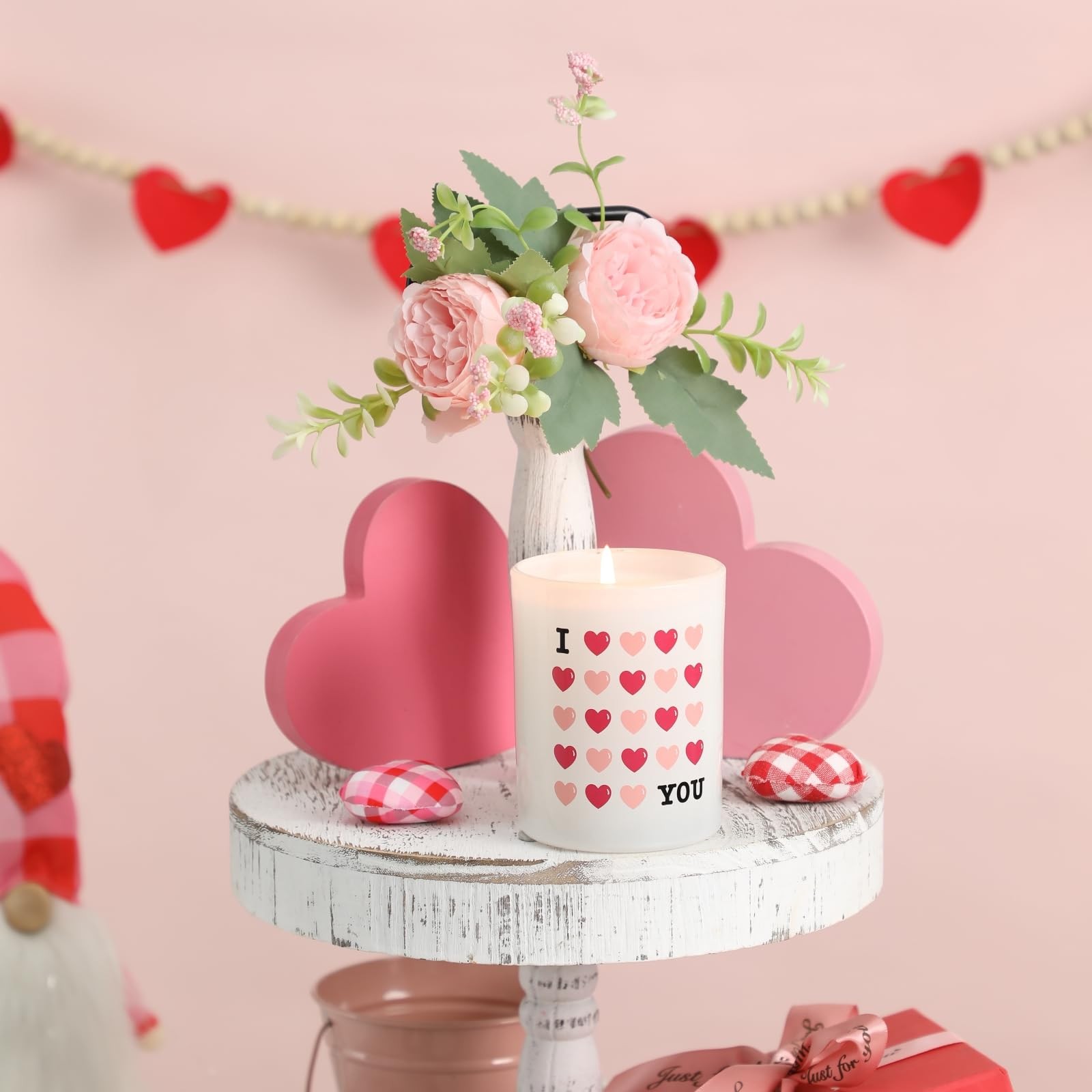 Valentines Day Scented Candle Gift – 10oz Wild Rose Vine Scented Candle Gift …
