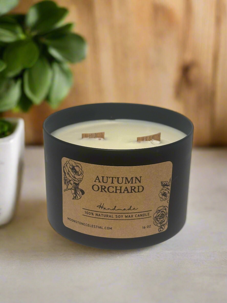 16 oz Dual Wood Wick Soy Wax Candle, Assorted Scents, Scented Candles