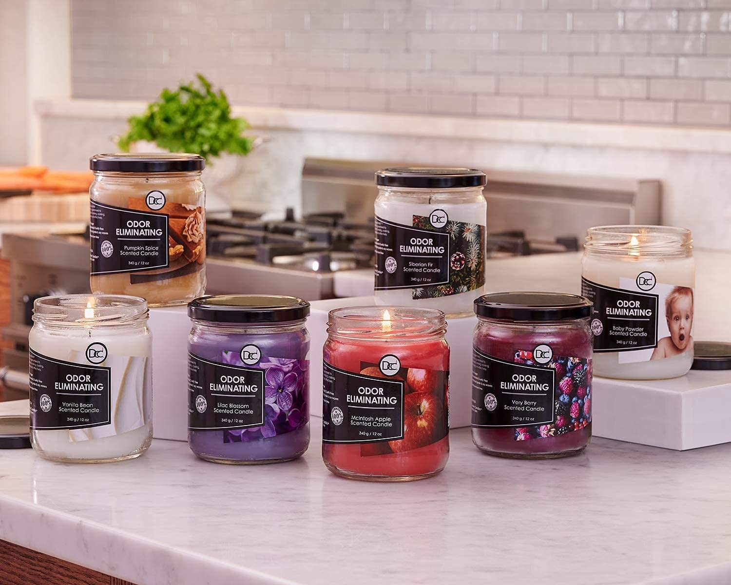 Lilac Blossom Odor Eliminating Highly Fragranced Candle – Eliminates 95% of P…