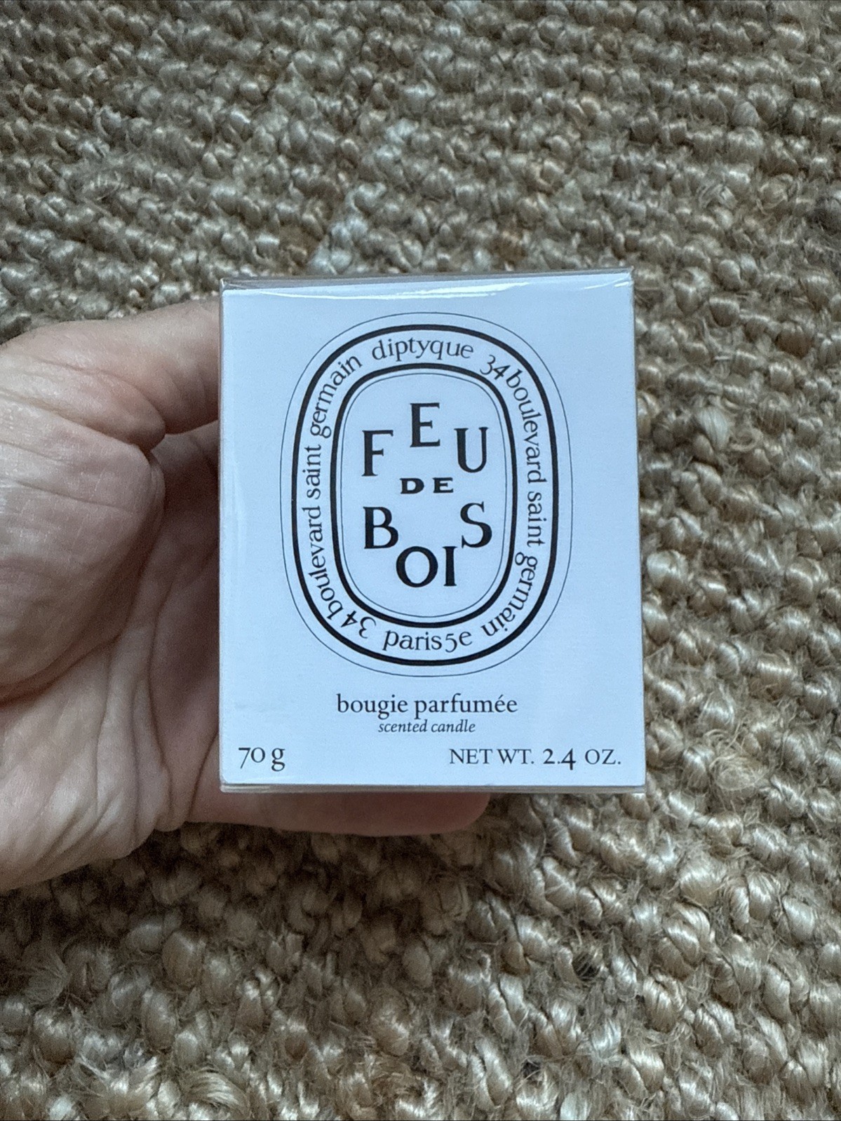 Diptyque Feu De Bois (Wood Fire) Scented Candle 2.4oz / 70g New Sealed