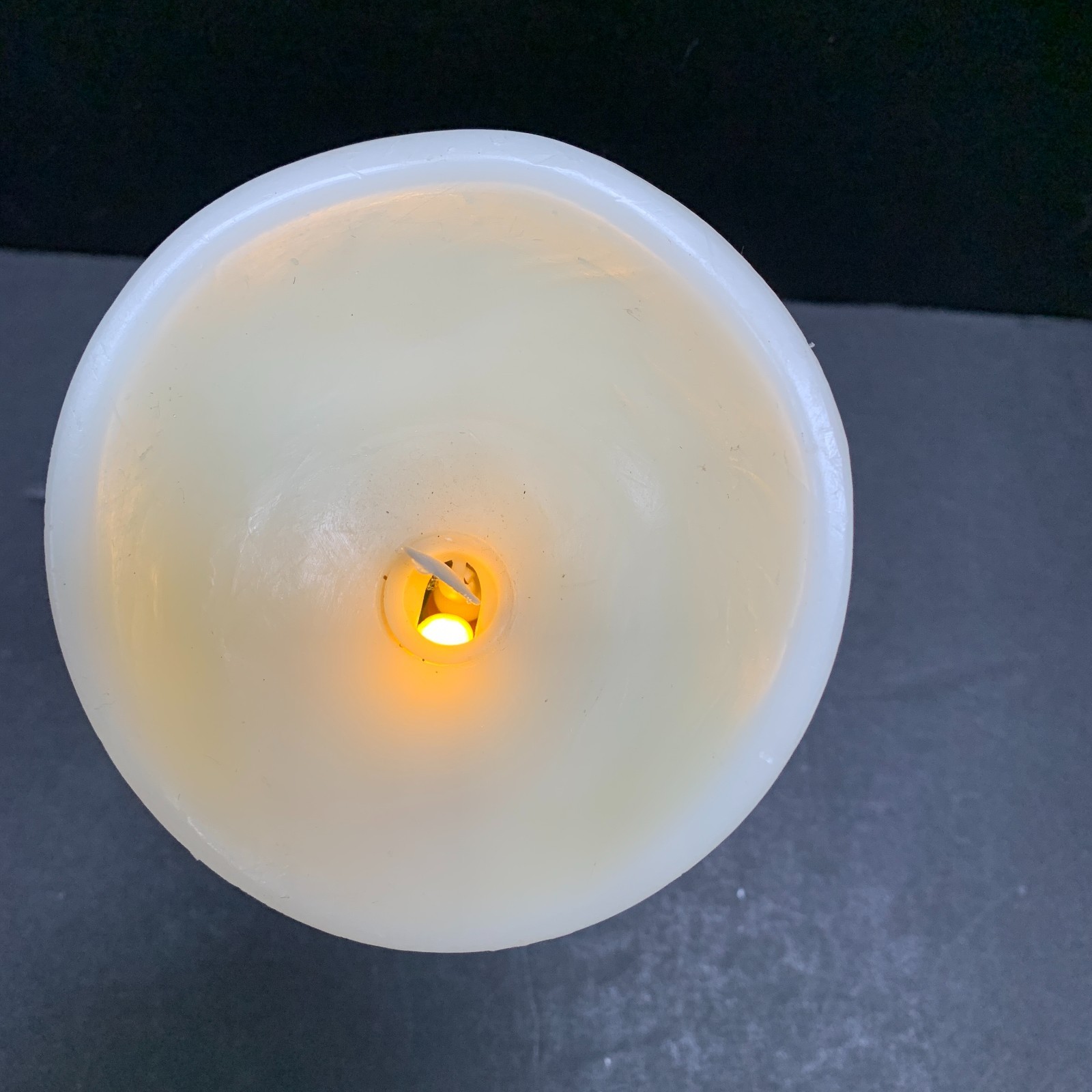 LUMINARA Ivory Flameless 5.5″ Pillar Wax Candle Moving Flame White QTY AVAIL