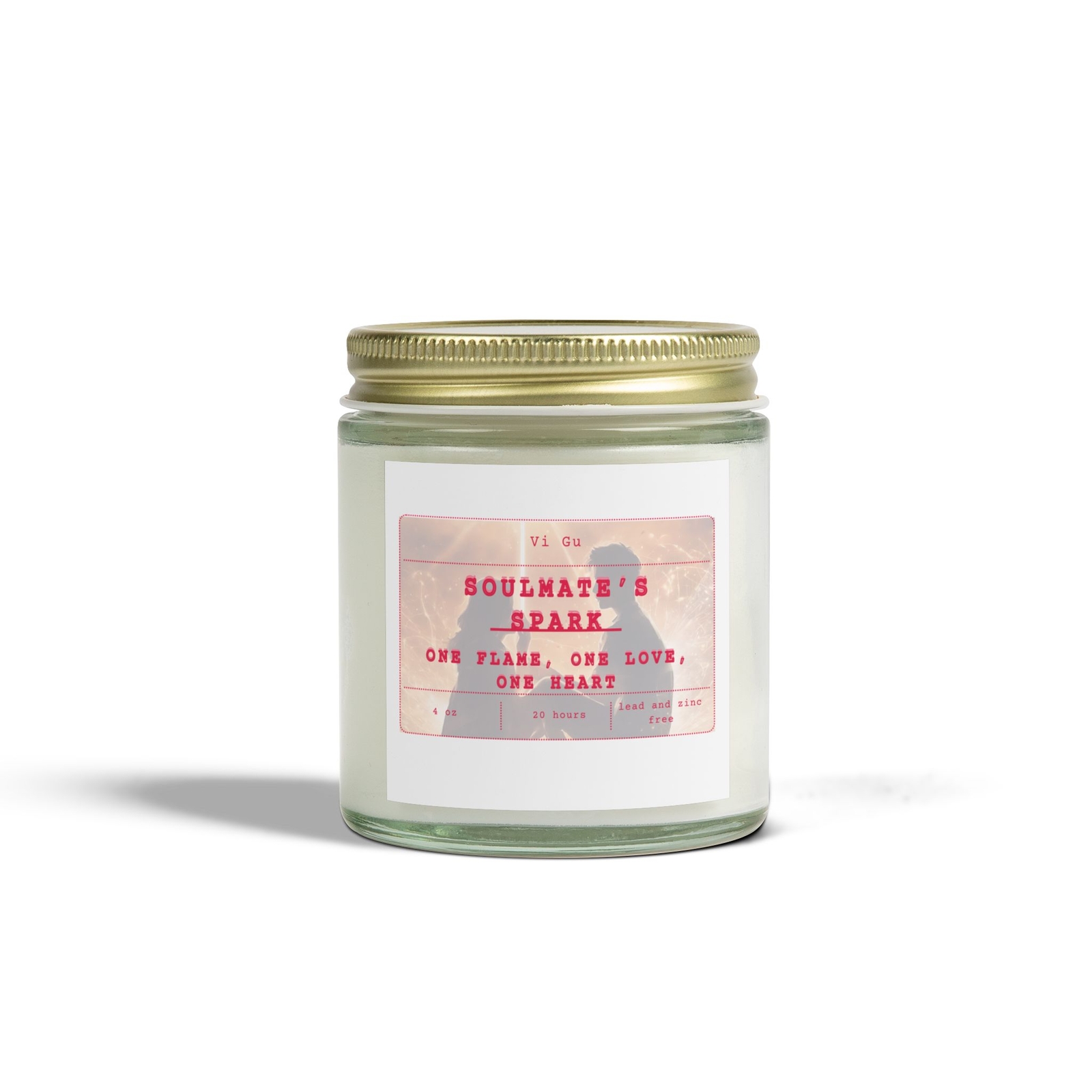 Soulmates Spark | Valentine Candle for Love & Connection (4oz, 9oz)
