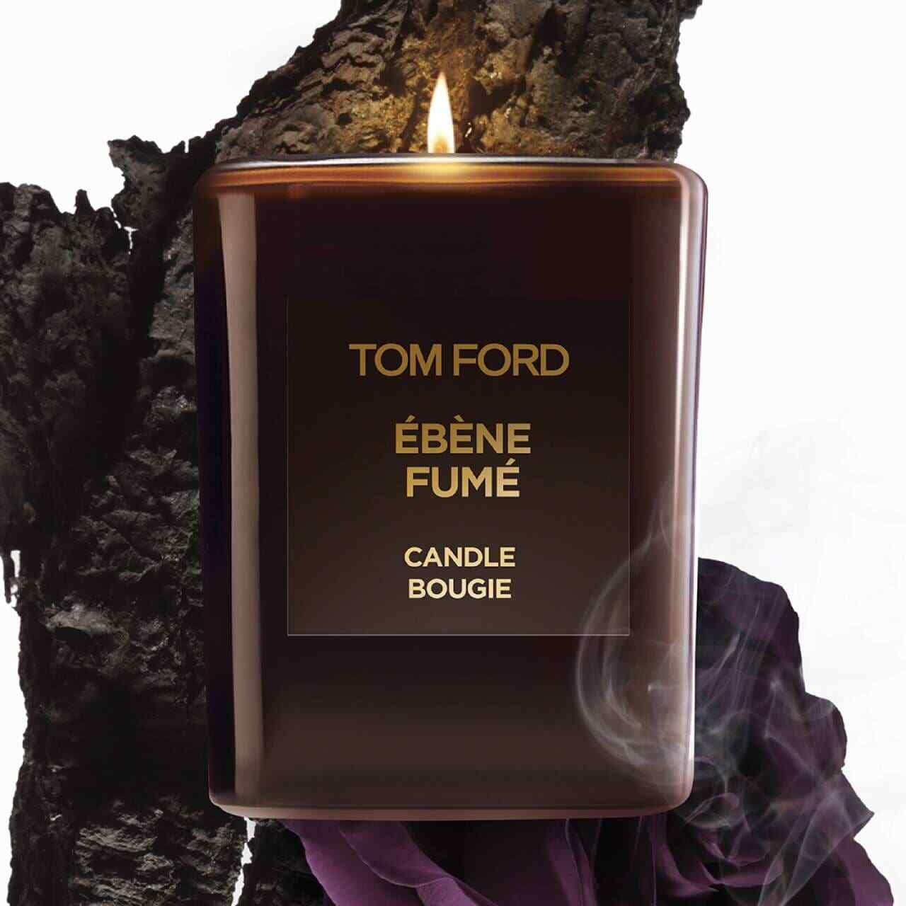 Tom Ford Ebene Fume Home Perfume Candle Bougie, Height 2.25 In, New Sealed Boxed