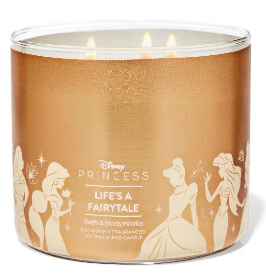 Bath & Body Works Disney Princess Life’s A Fairytale 3-Wick Candle LE Exclusive