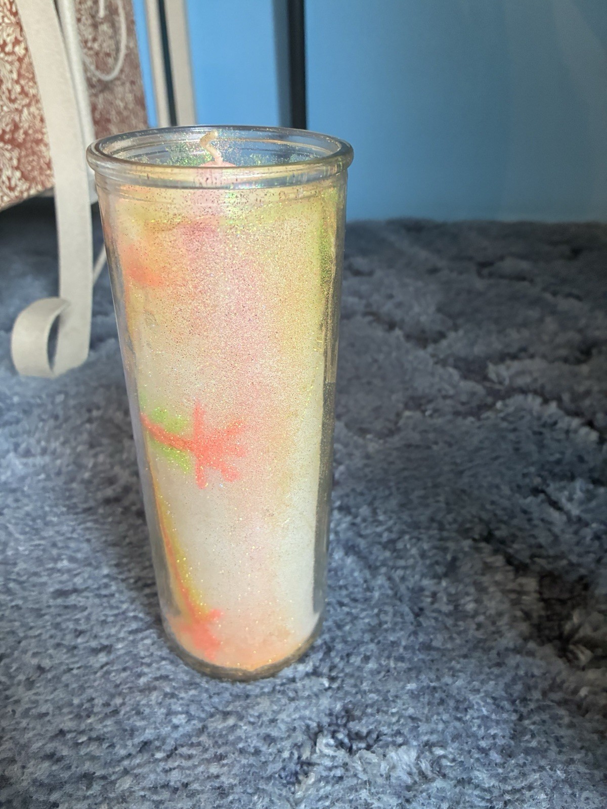 Mandala Glass Pillar Candles