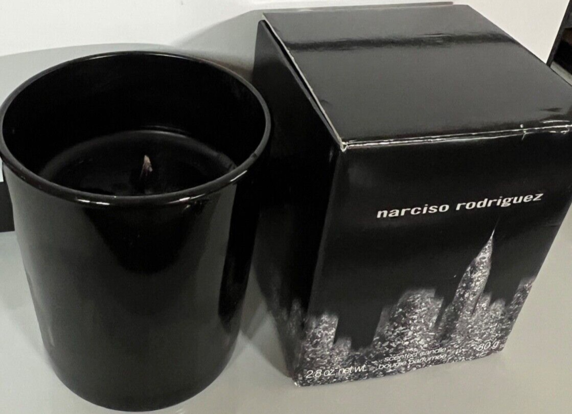 NARCISO RODRIGUEZ SCENTED CANDLE 2.8oz/80g NEW IN BOX 100% AUTHENTIC -SEE PIC
