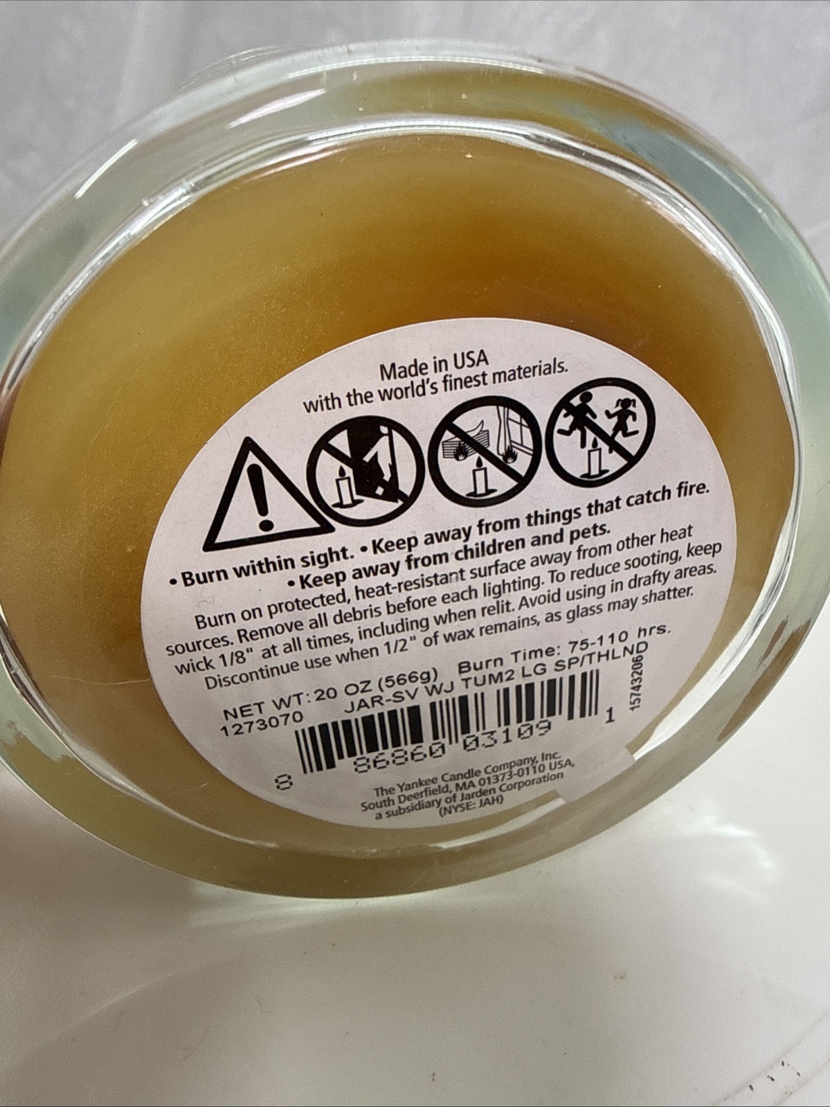 Yankee Candle World Journeys Large 2wick, SPAS OF THAILAND Pure natural Extracts