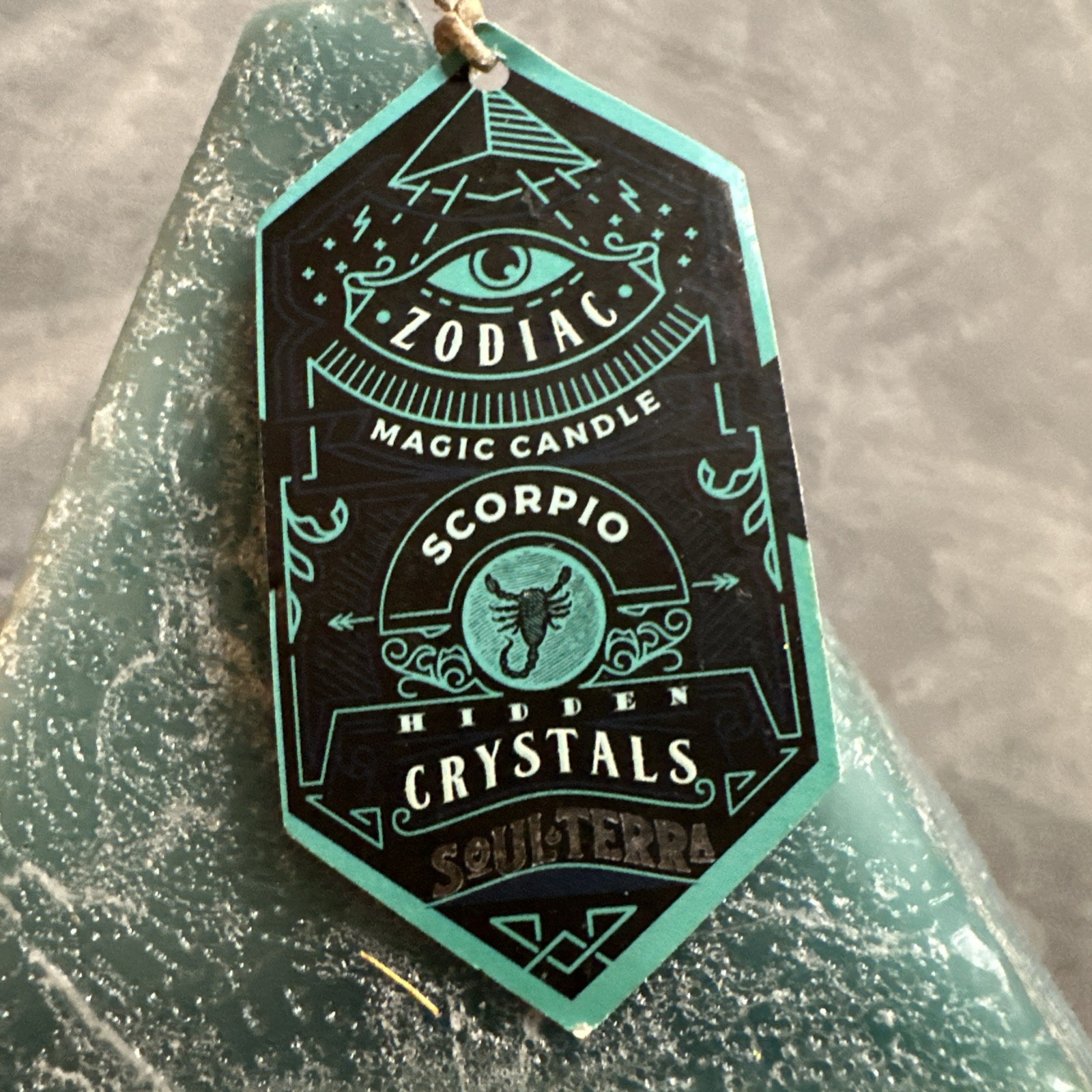Soul Terra Scorpio Pyramid Candle Hidden Crystals Zodiac Magic Candle