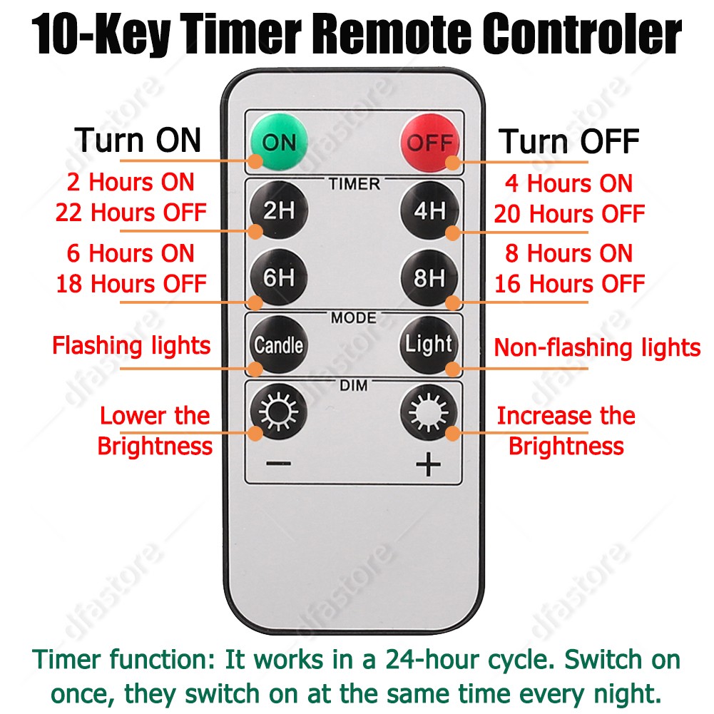 Set of 3 Flickering Flameless LED Candles with Timer Remote Battery Operated