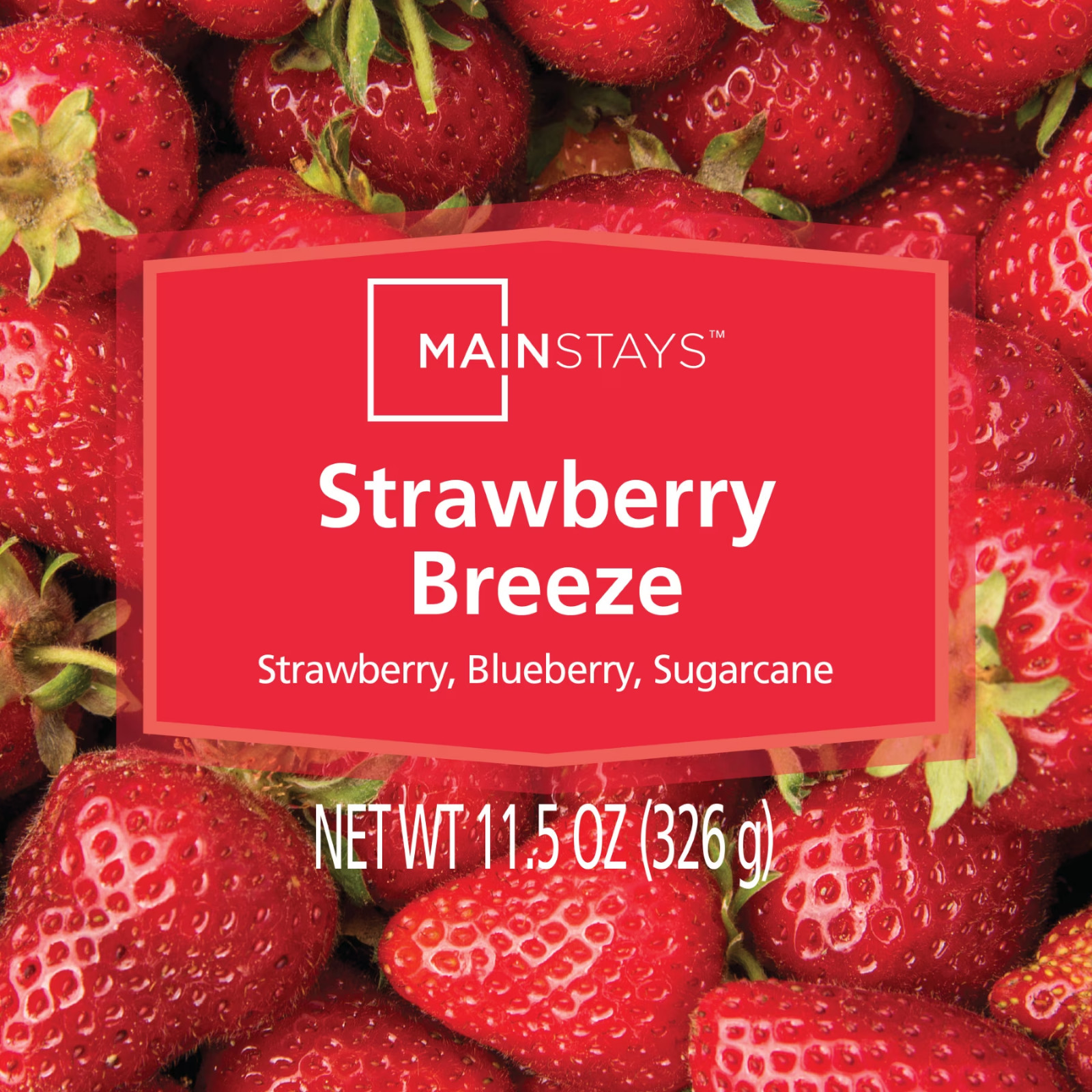 2 Pack Strawberry Breeze 3-Wick Scented Glass Jar Candle, 11.5 oz Free Ship