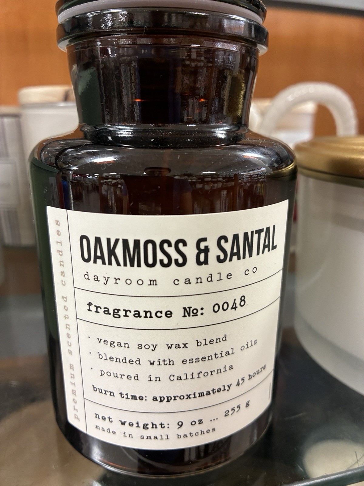 Leoben Candle Co Oakmoss & Santal 9 Oz Vegan Soy Wax Blend Dayroom Limited
