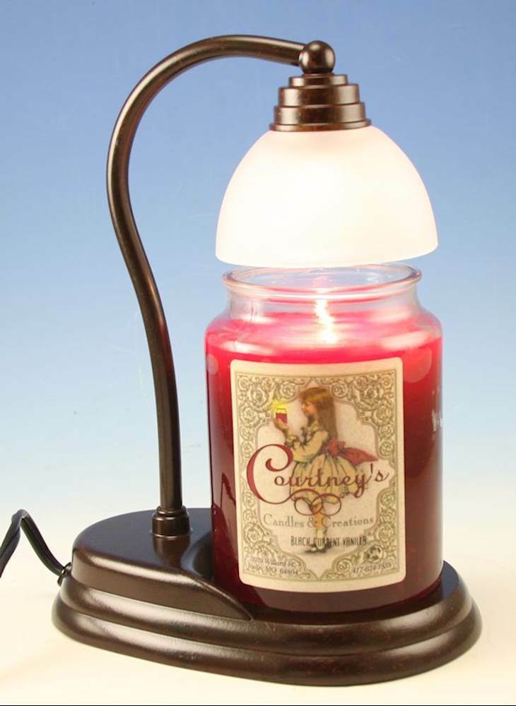 Aurora Bronze Candle Warmer and Courtneys 26 oz Candle – AFTER MIDNIGHT