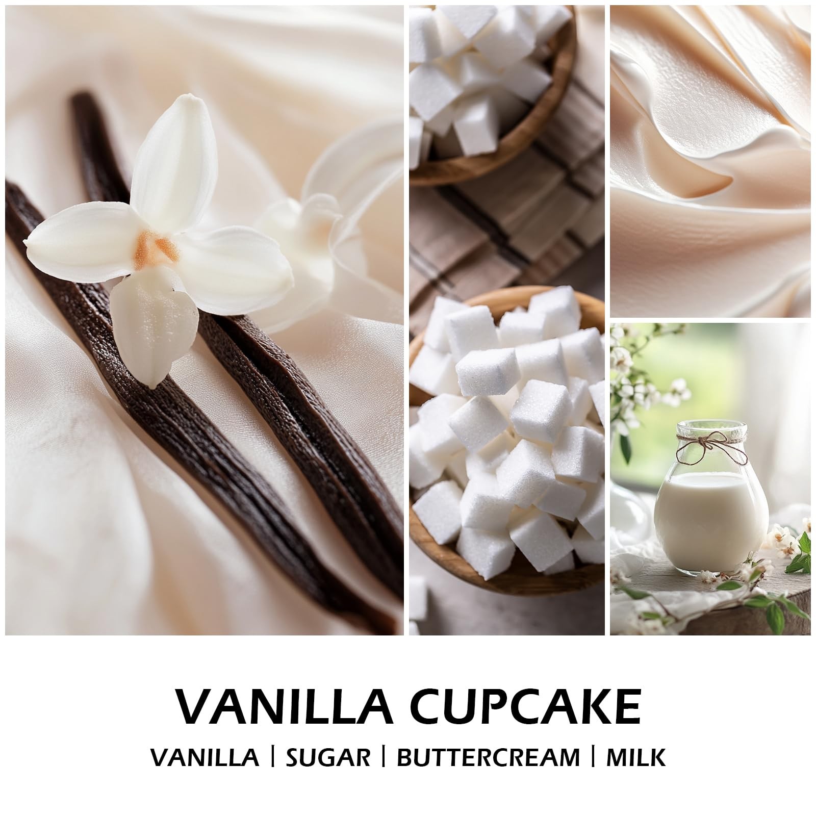 7 oz Vanilla Cupcake Long Lasting Aromatherapy Natural Soy Wax Jar Candle Unit
