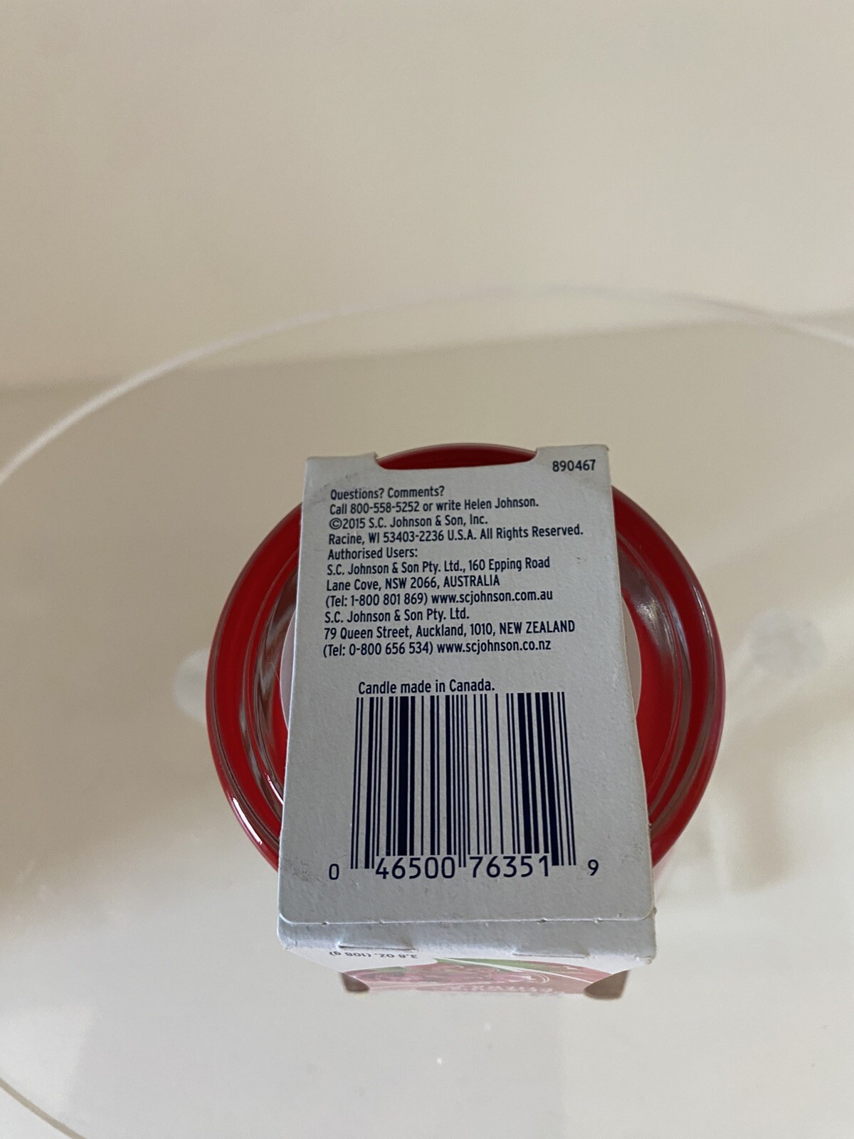 Glade blooming peony and cherry burns up to 28 hours 3.8 ounces