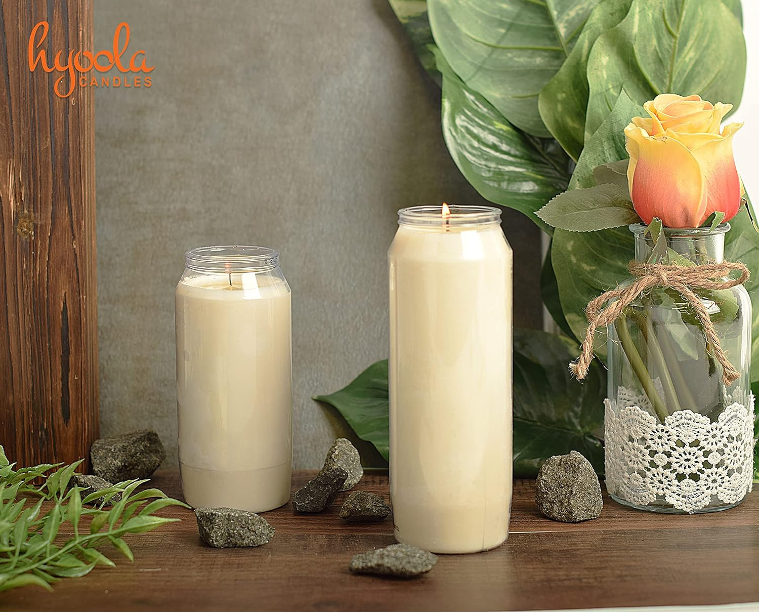 7 Day White Prayer Candles, 20 Pack – 6″ Tall Pillar Candles for Religious, Memo