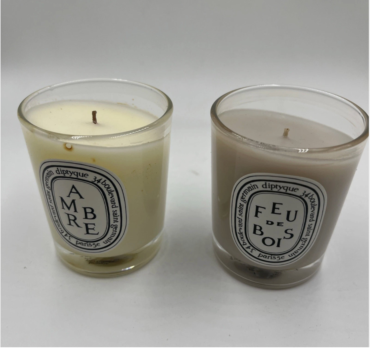 Diptyque Carousel Set With Two Candles: Ambre And Feu De Bois2x2.4oz As Pictured
