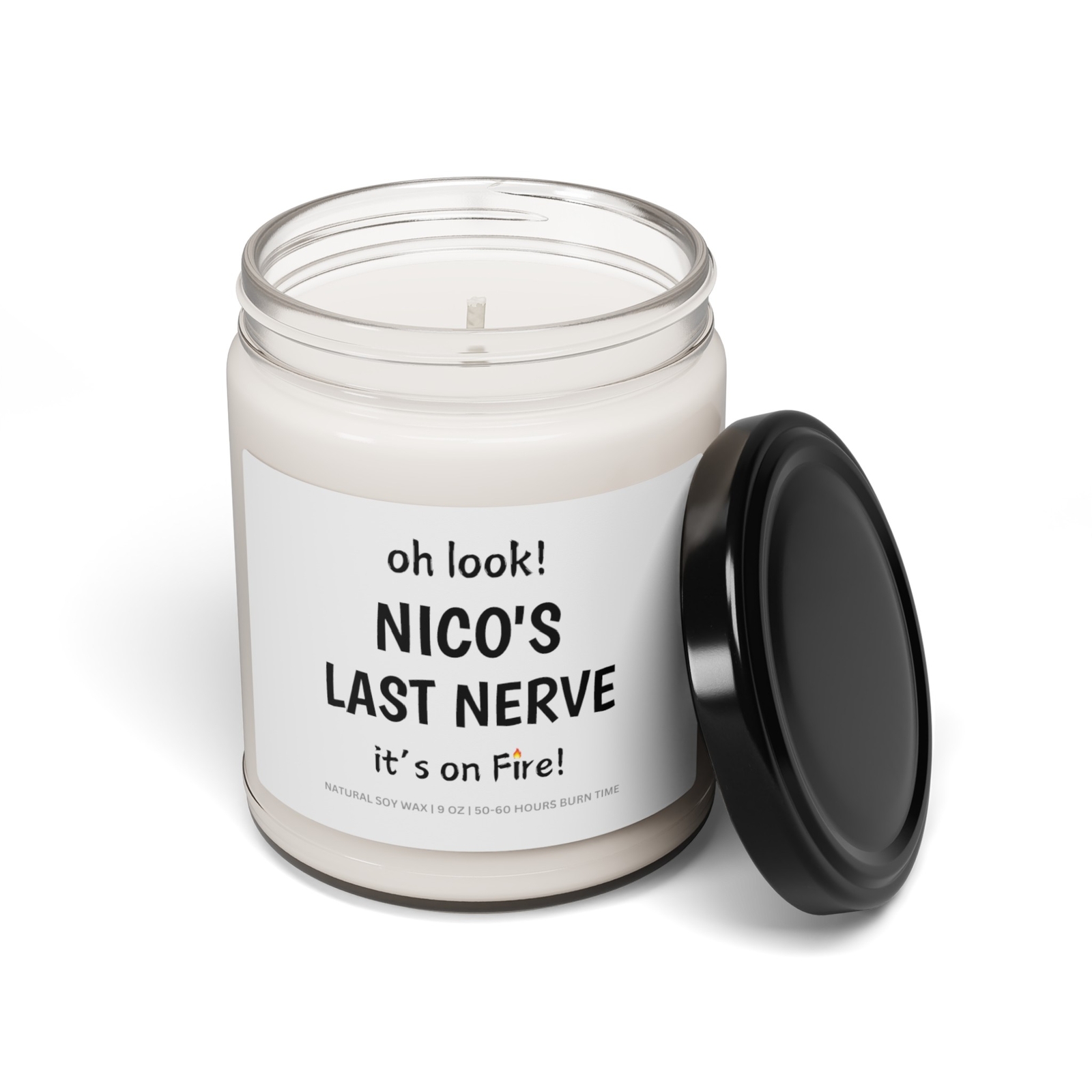 Custom Last Nerve Scented Soy Candle Gift Custom Name Candle Gift for Her