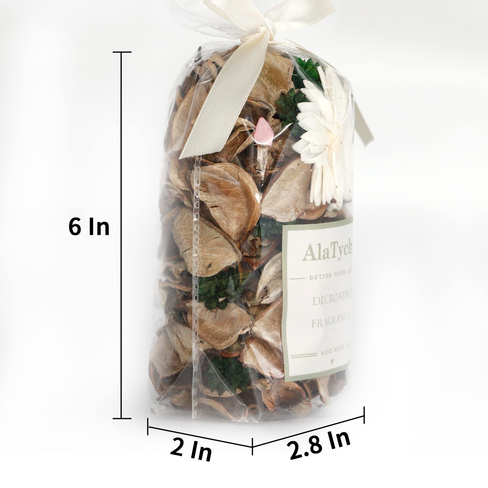 Spring Potpourri Bags,Vanilla Scented Potpourri Bowl Fillers,Dried Flowers,Ho…