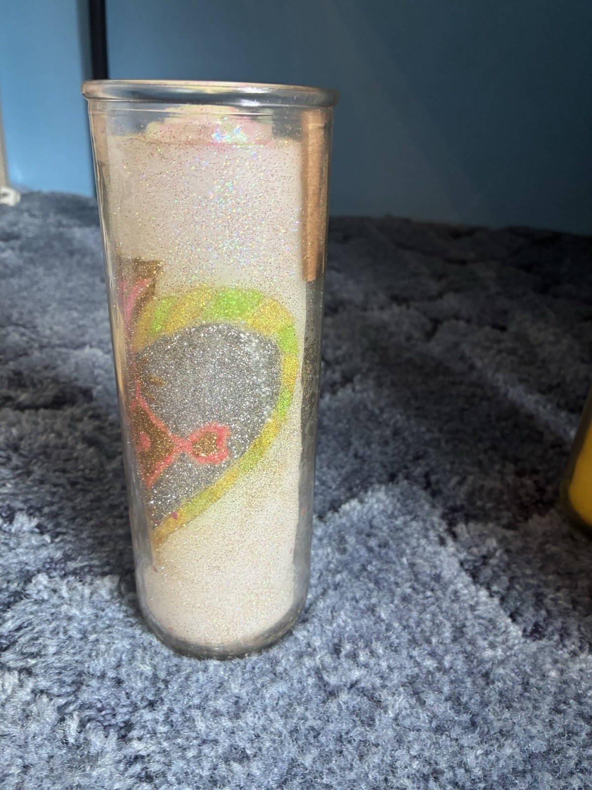 Mandala Glass Pillar Candles