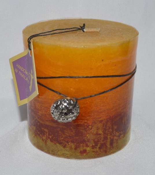 Handcrafted Lavender Scented Pillar Candle Thailand