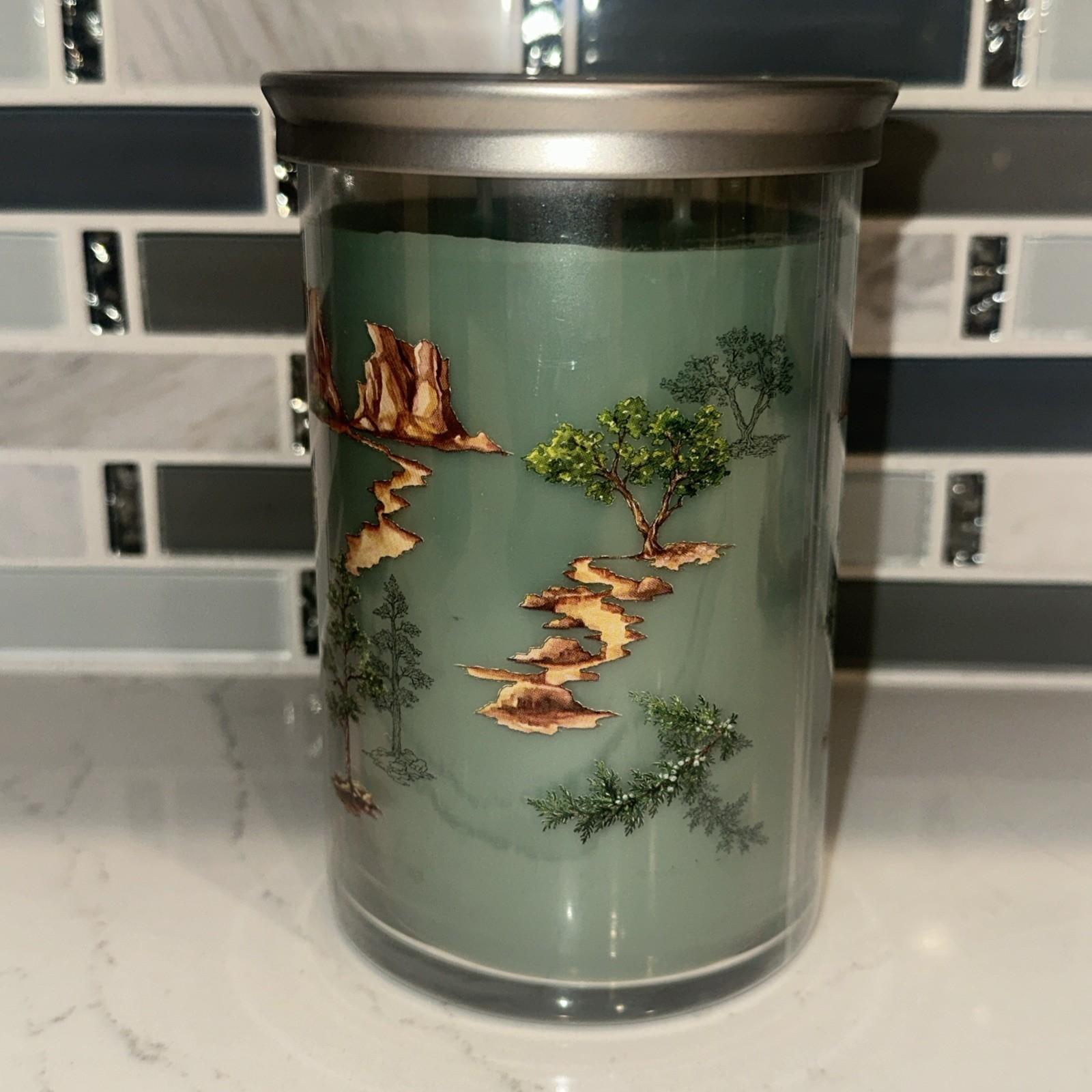 NEW-Yankee Candle CANYON PINE TRAIL Large 20oz- 2 WICK