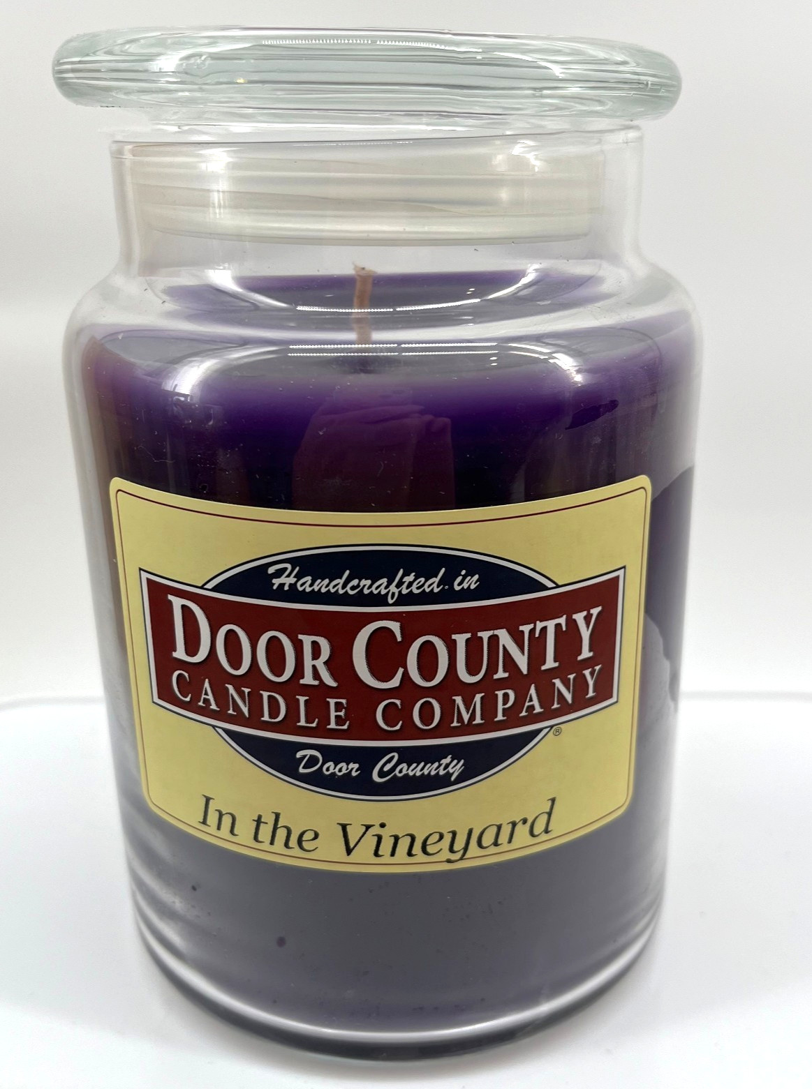 Door County Candle IN THE VINEYARD 26 oz Apothecary Candle 120 hours burn Grapes